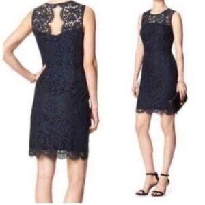 Banana Republic Navy Lace Dress